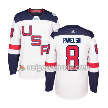 USA Trikot Joe Pavelski 8 2016 World Cup Weiß Premier
